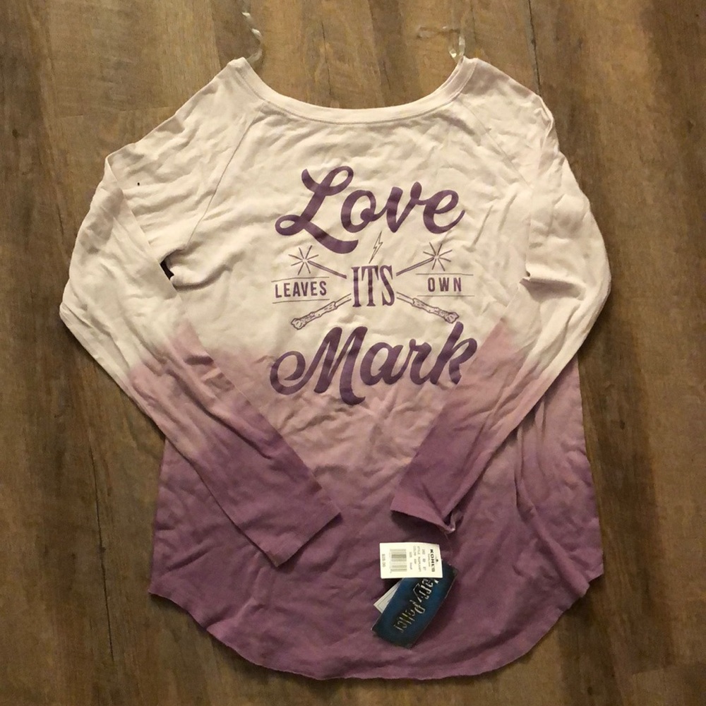 Purple ombré Harry Potter long sleeve shirt